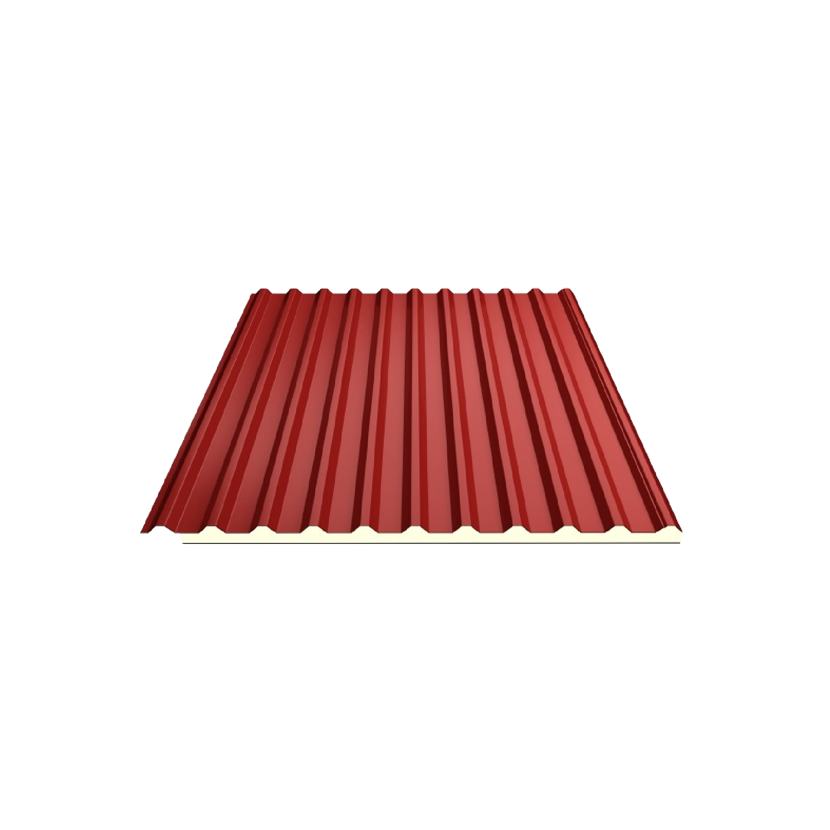 Tôn cách nhiệt PU Đỏ BRL01 0.50mm