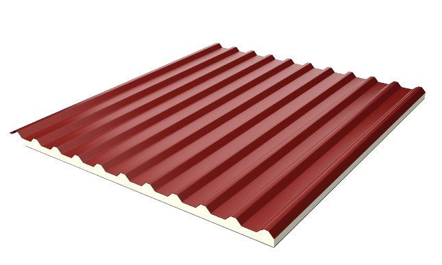 Tôn cách nhiệt PU Đỏ BRL01 0.50mm - Ảnh 2